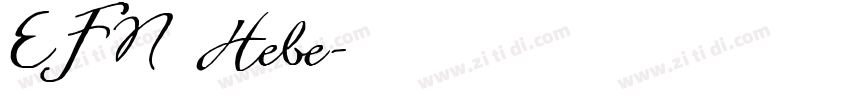 EFN Hebe字体转换